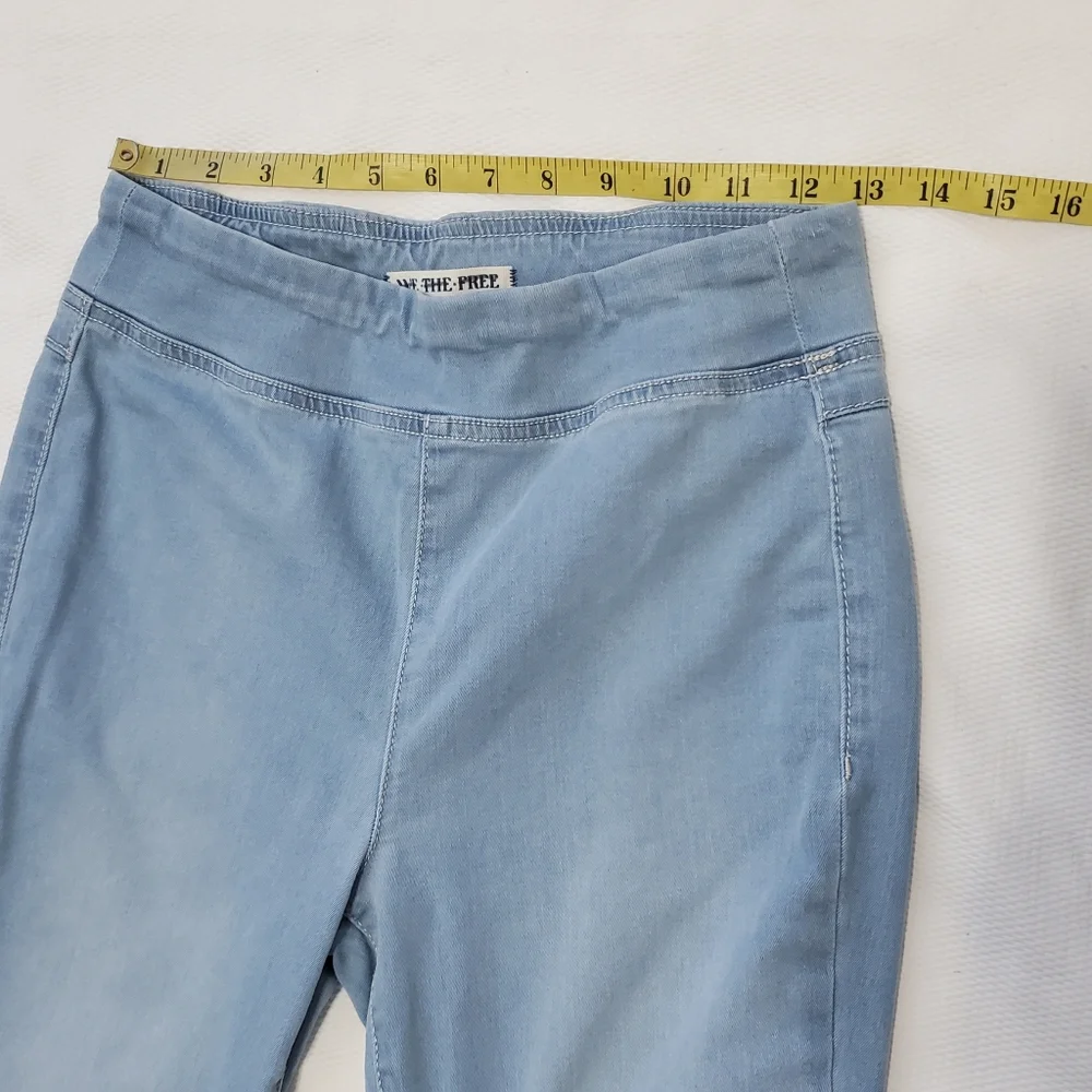 We The Free People Penny Pull On Flare Jeans Voyager Blue Small